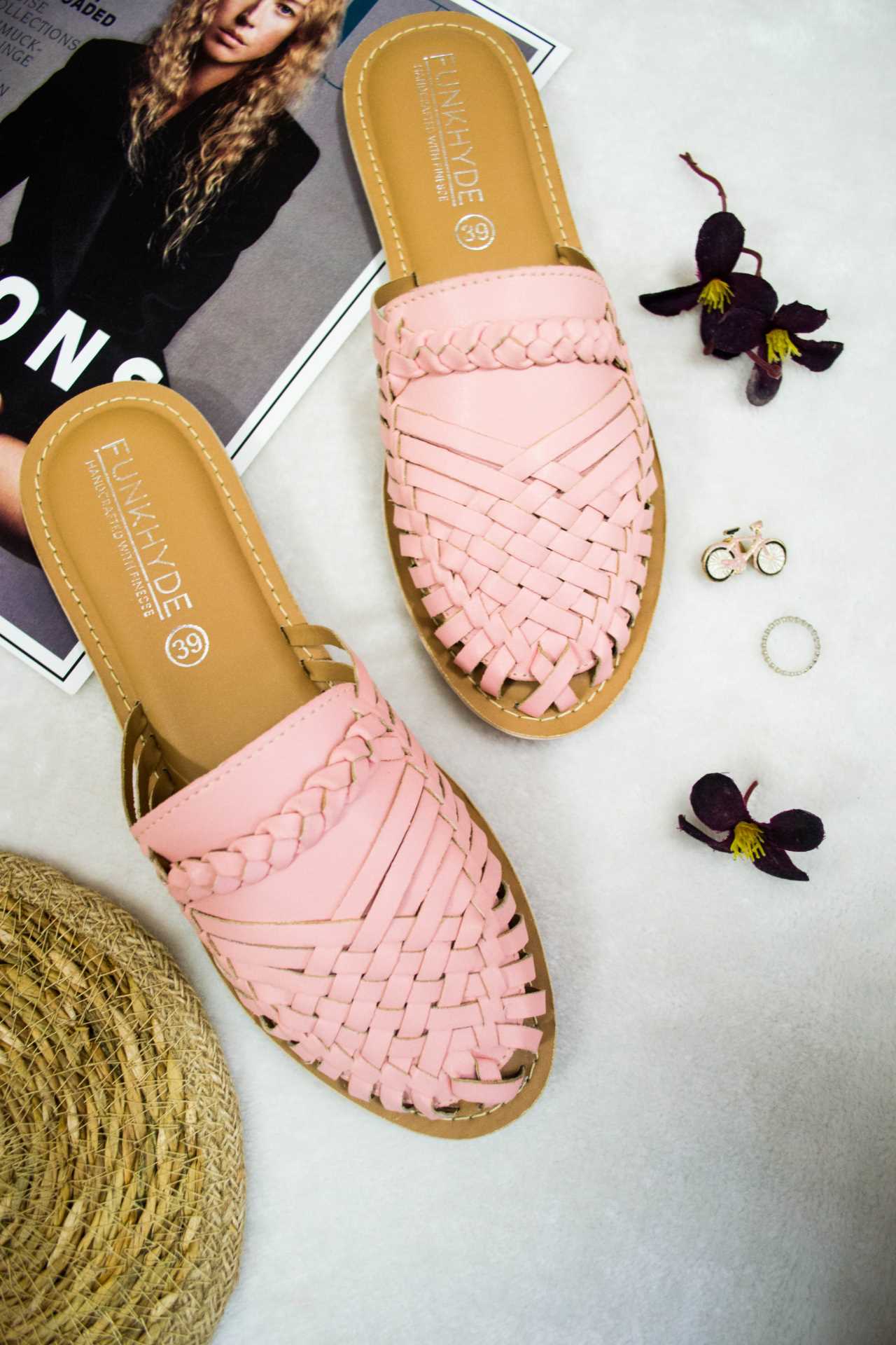 Amurra Baby Pink Comfortable Casual Shoes for Ladies Funkhyde