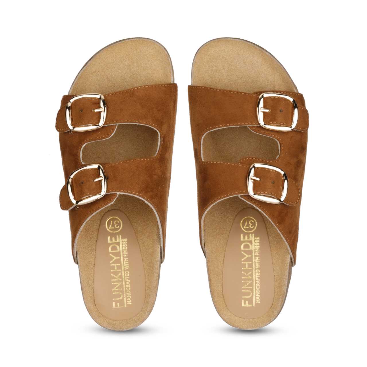 Jorain Tan Suede Comfort Slipons - Funkhyde India