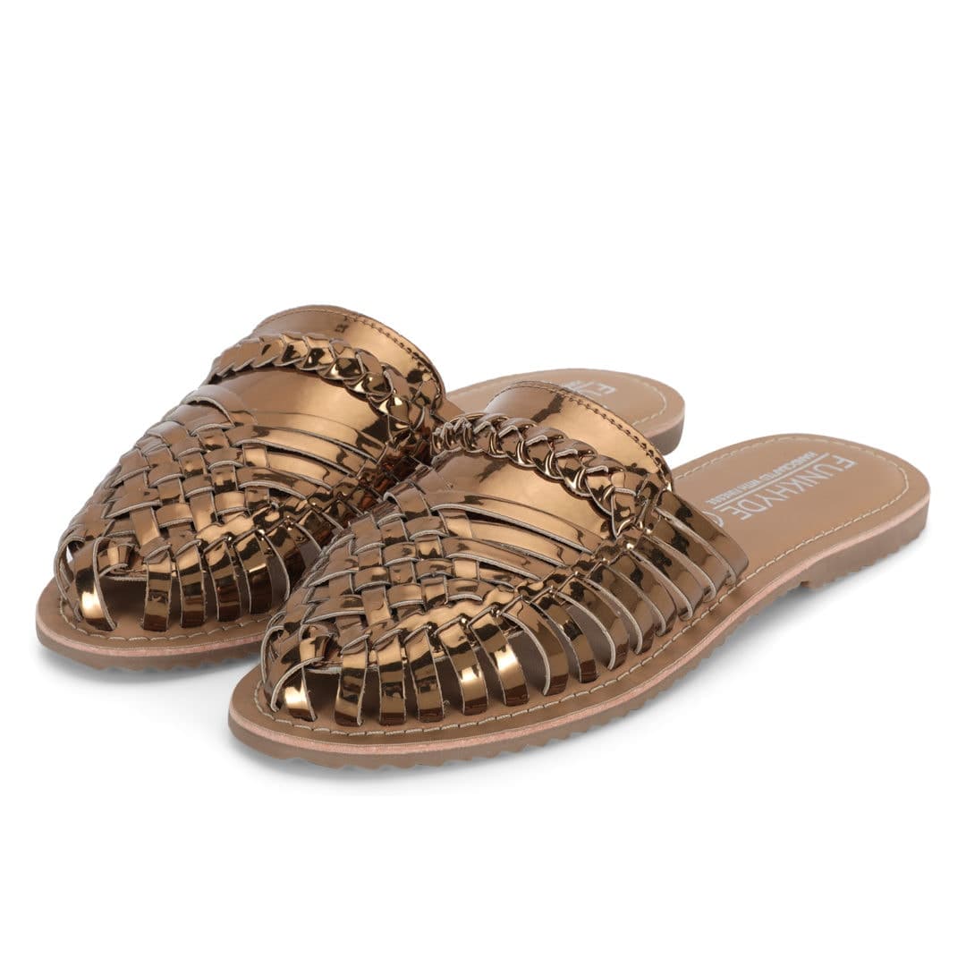 Amurra Antique Huarache Mules - Funkhyde India