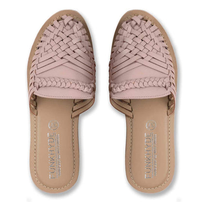 Amurra Baby Pink Huarache Mules - Funkhyde India