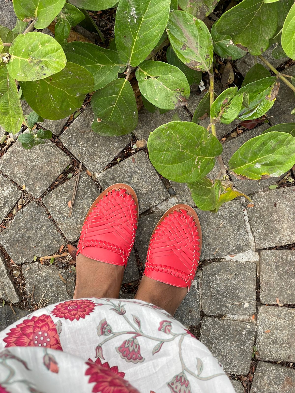 Amurra Red Huarache Mules - Funkhyde India