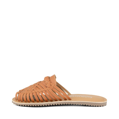 Amurra Tan Huarache Mules - Funkhyde India