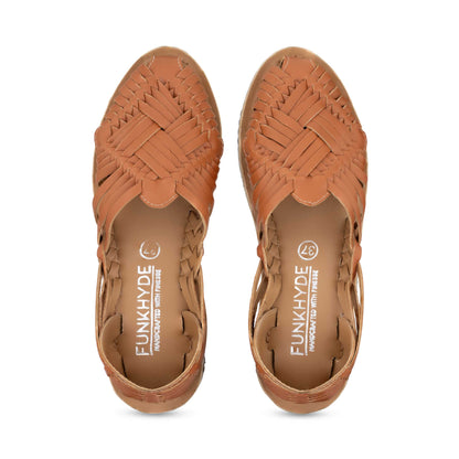 Haora Tan Huarache Sandals - Funkhyde India