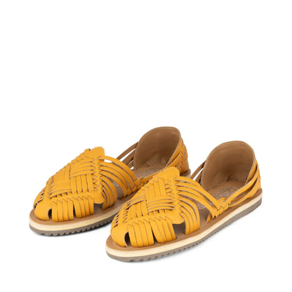 Haora Yellow Huarache Sandals - Funkhyde India