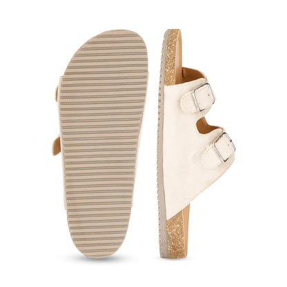 Jorain Beige Suede Comfort Slipons - Funkhyde India