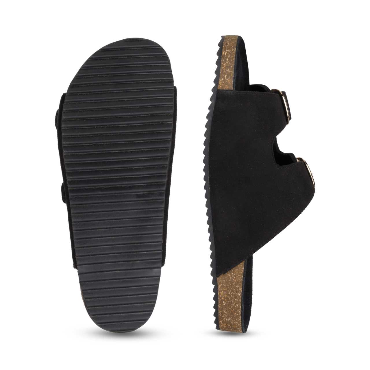 Jorain Black Suede Comfort Slipons - Funkhyde India