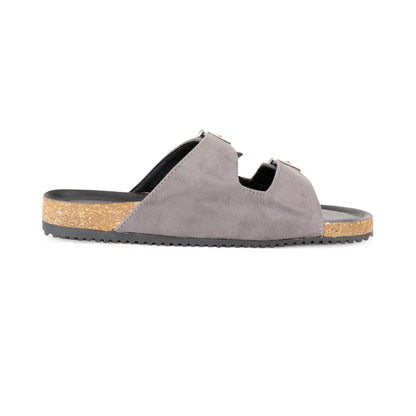 Jorain Grey Suede Comfort Slipons - Funkhyde India