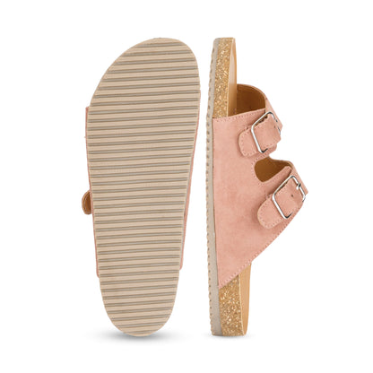 Jorain Nude Suede Comfort Slipons - Funkhyde India