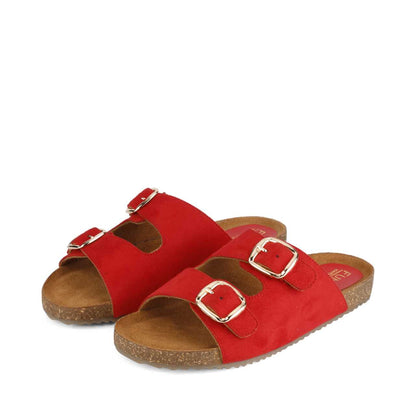 Jorain Red Suede Comfort Slipons - Funkhyde India