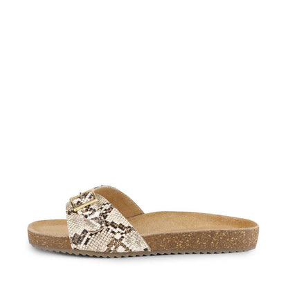 Navi Beige Snake Comfort Slipons - Funkhyde India