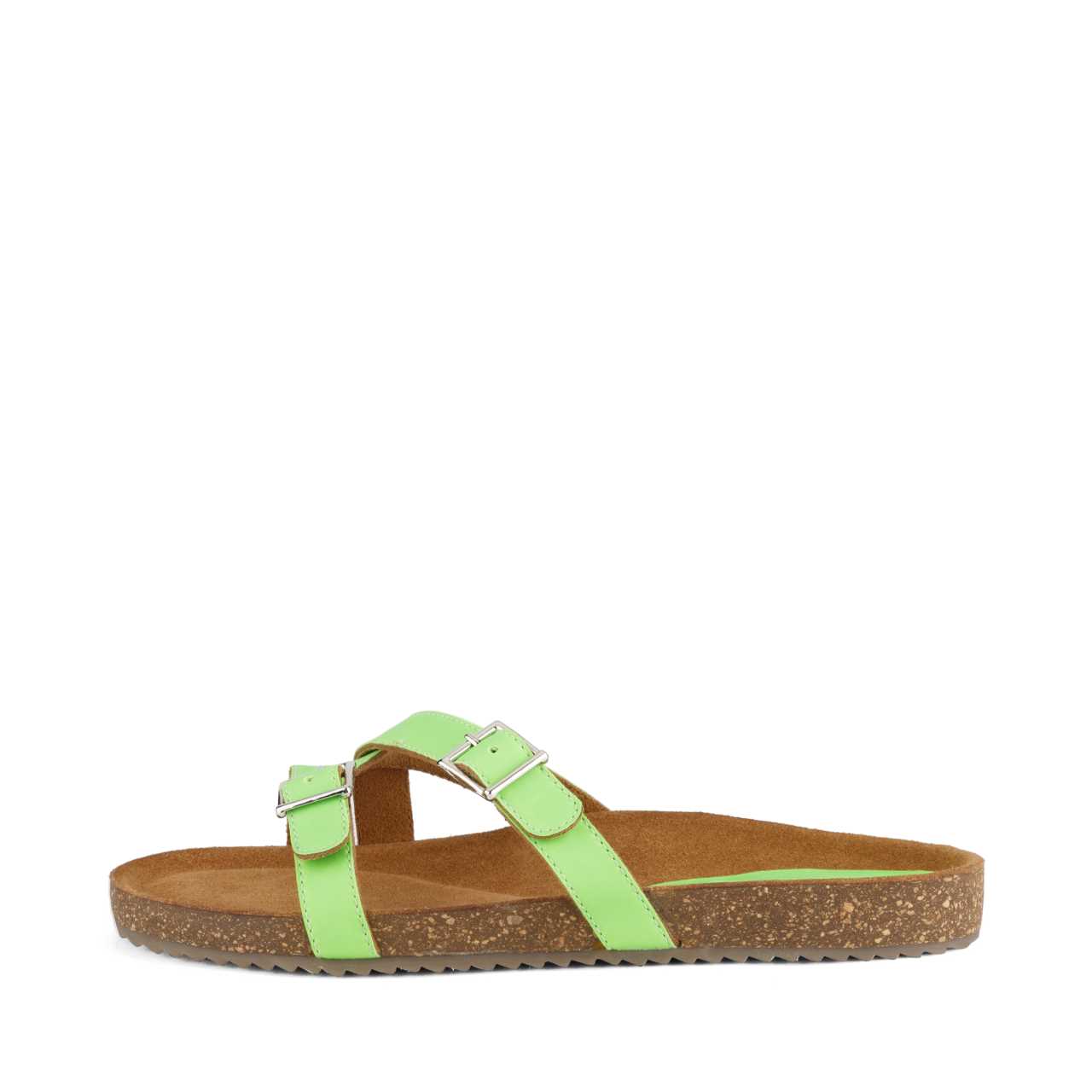 Poirou Neon Green Comfort Slipons - Funkhyde India